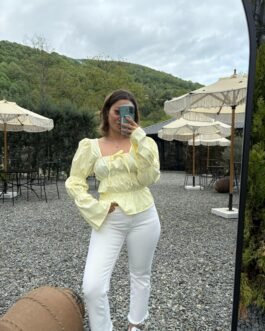 TUBLZ5K02SAR BLUZ RV LASTİKLİ Sarı