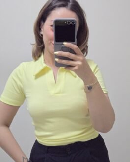 TUTST5K01SRI TİŞÖRT POLO YAKA  SARI